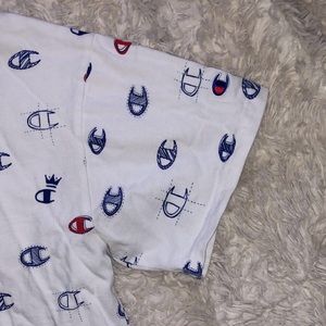 Champion Logo Cropped T-Shirt